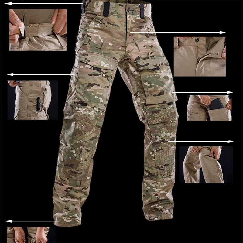 Men's Tactical Multi-Pocket Outdoor Training Pants