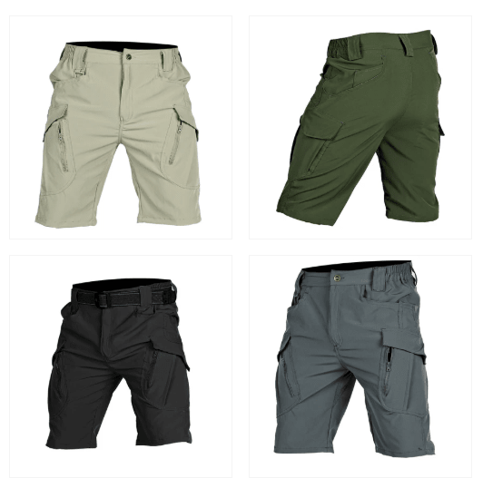 Men's Quick-Dry Tactical Shorts, full-length view