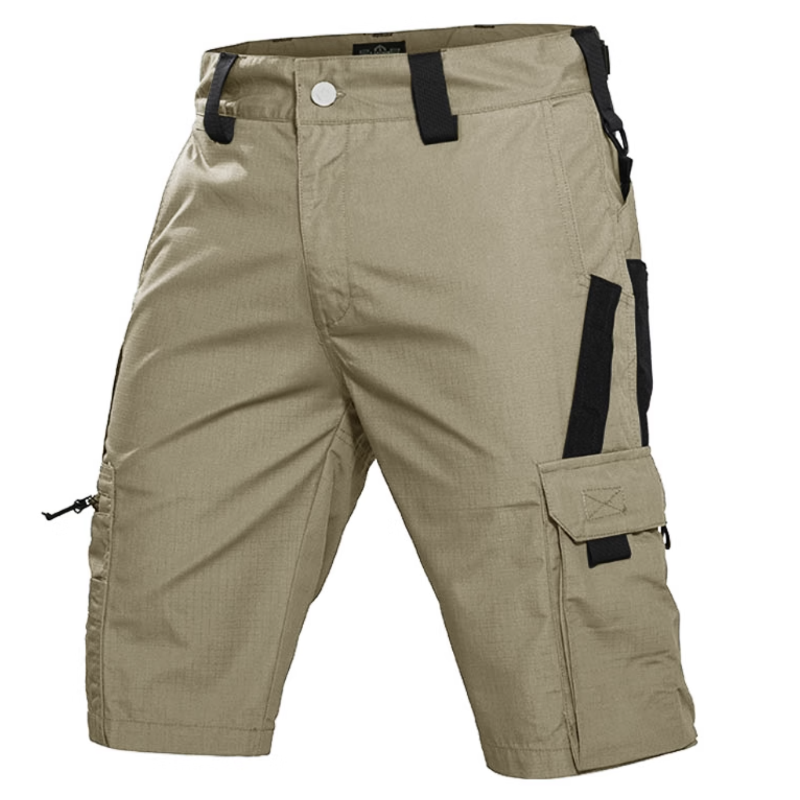 Men's Outdoor Camouflage Multi-Pocket Training Shorts, styling detail