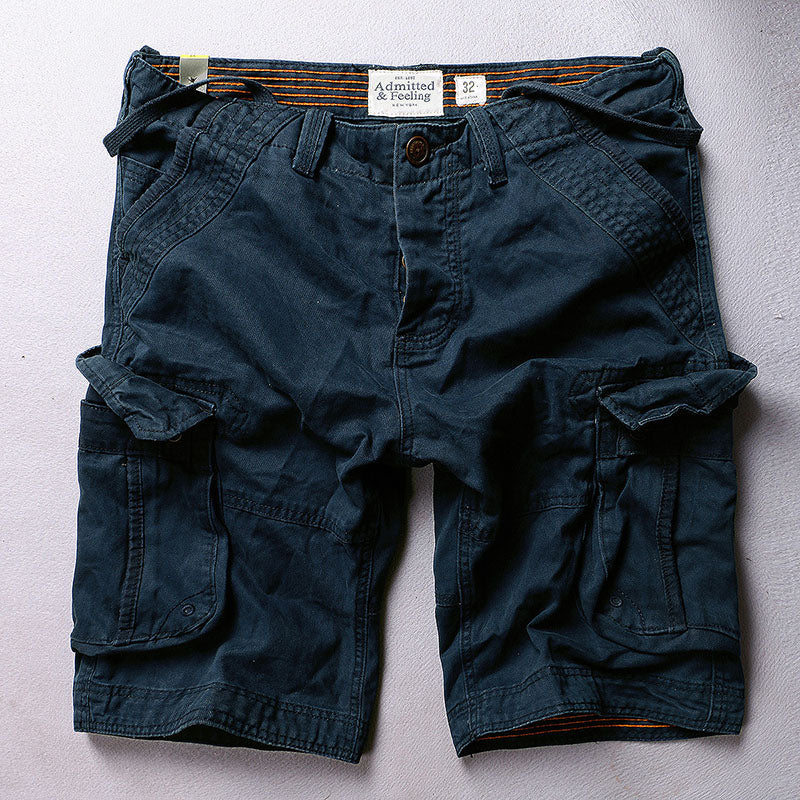 Men's Casual Camo Large-Pocket Shorts, size and color chart
