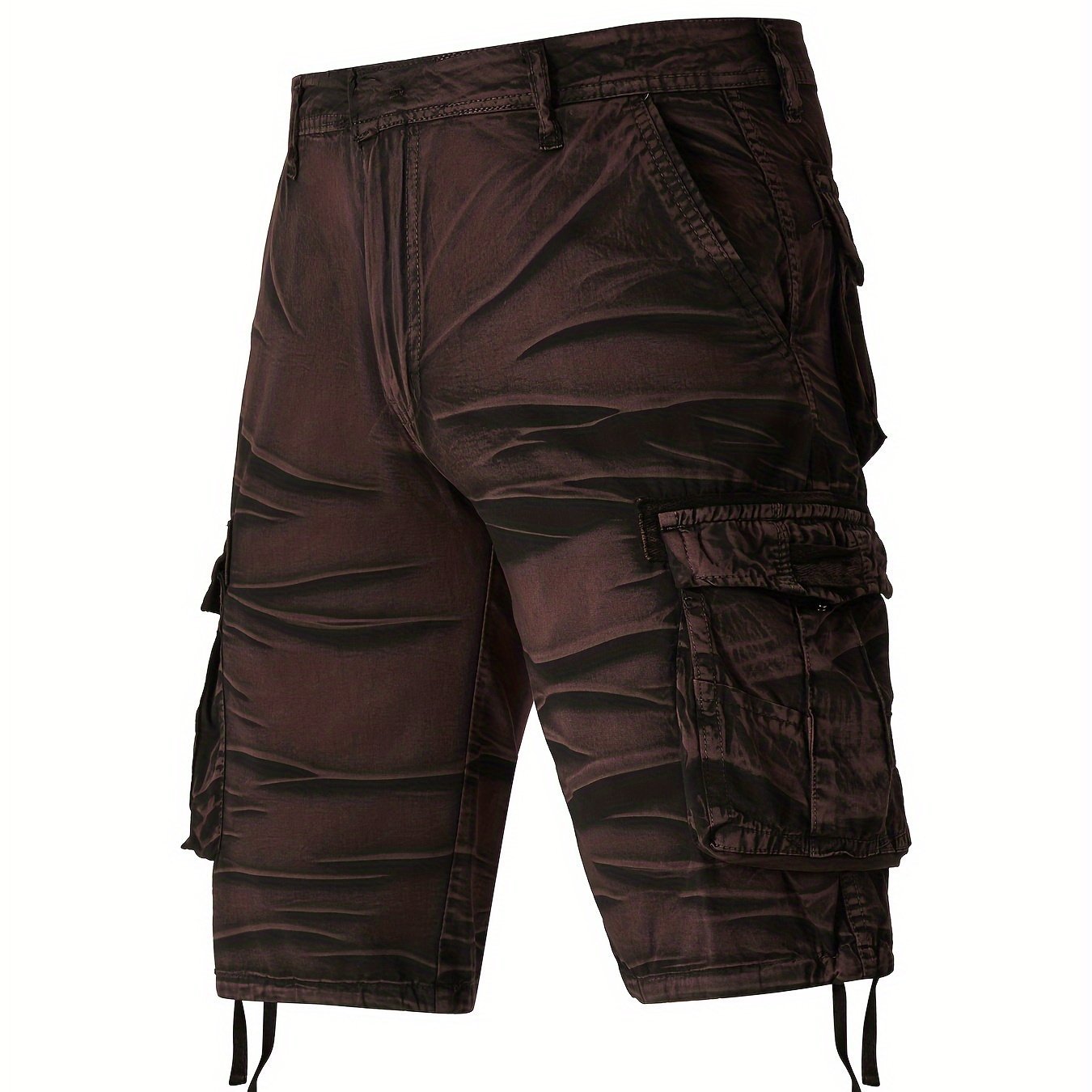 Men's Camo Cotton Cargo Shorts, front view