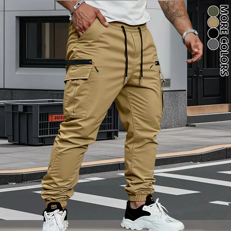 Men's Stretch Terry Work Pants Casual Retro Fit | All-S, detail view