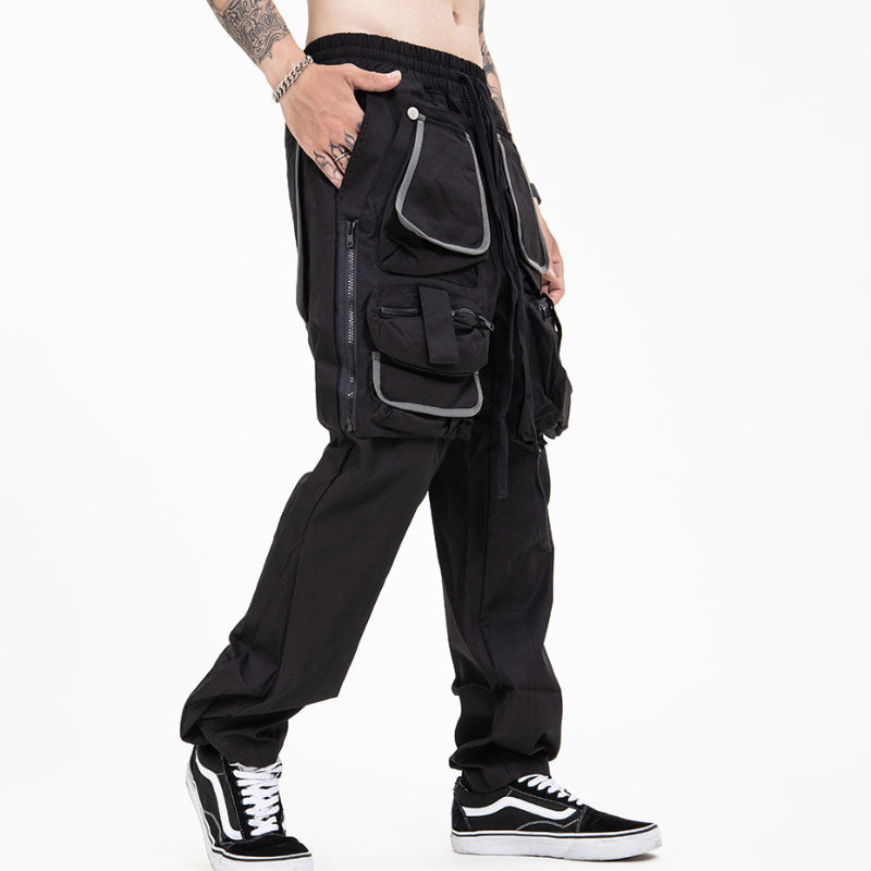 Men's Multi-Pocket Workwear Drawstring Trousers