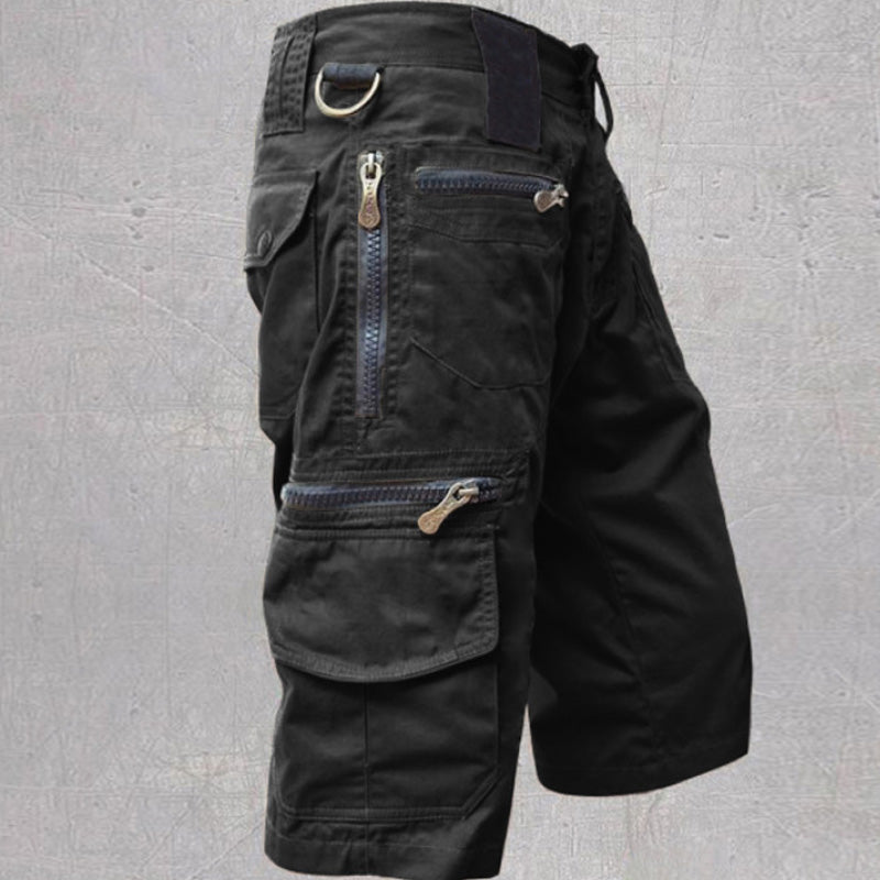 Men's outdoor cargo shorts worn lifestyle shot