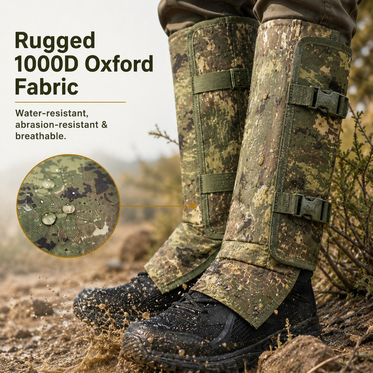 Snake Guard Gaiters – Puncture-Resistant Leg Protection for Hunting & Hiking