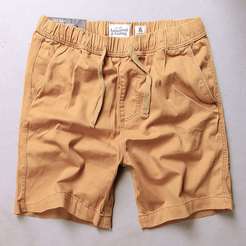 Men's Casual Elastic-Waist Utility Shorts, side view