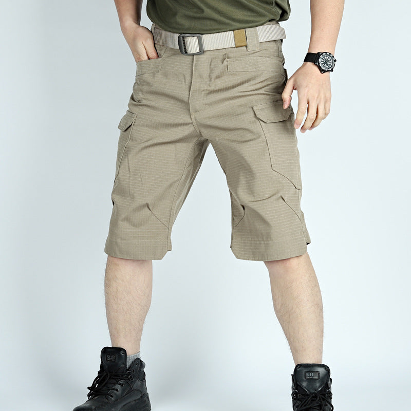 Outdoor Multi-pocket IX7 Waterproof Men's Cargo Pants, side view