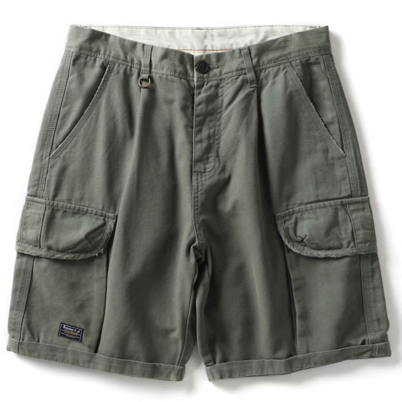 Men's Casual Workwear Solid Color Shorts, front view