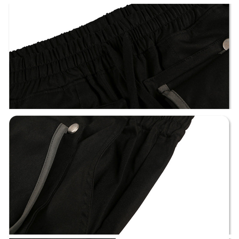 Men's Multi-Pocket Workwear Drawstring Trousers