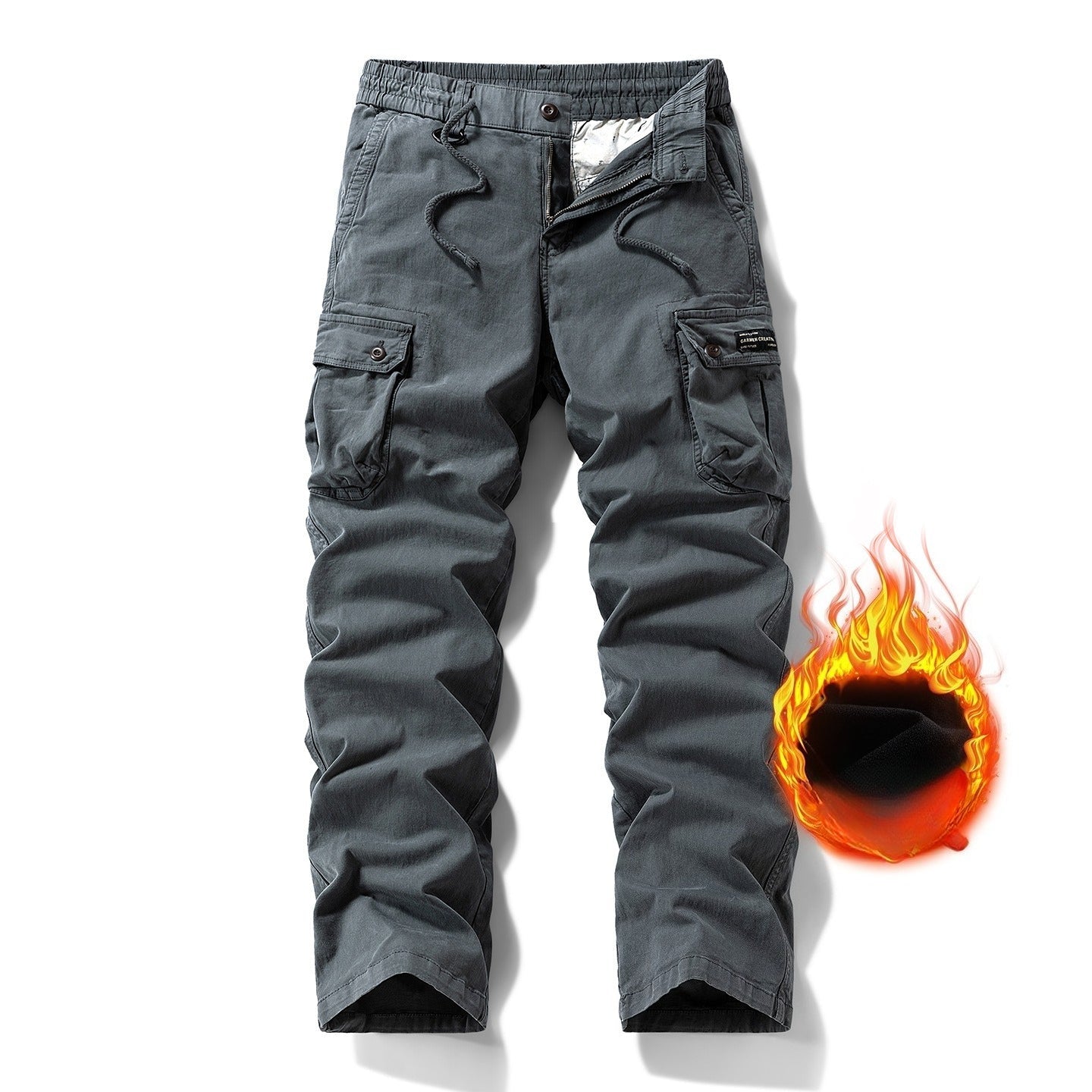 American Vintage Men's Work Pants | Straight Leg, Mid-Rise, Multi-Pocket Cotton Blend