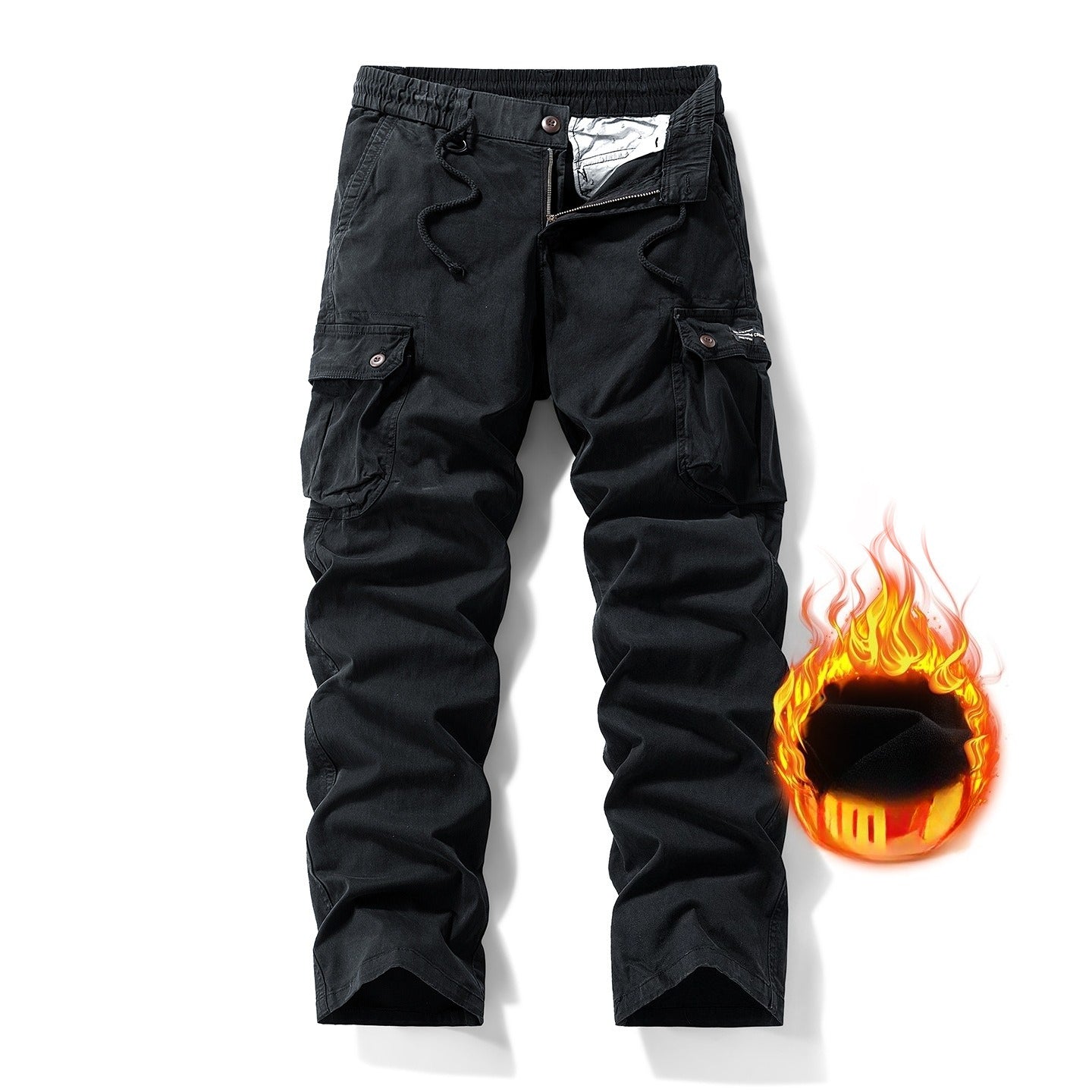 American Vintage Men's Work Pants | Straight Leg, Mid-Rise, Multi-Pocket Cotton Blend