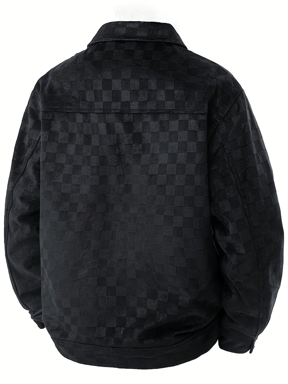 Men’s Printed Snap Button Utility Jacket With Chest Pockets