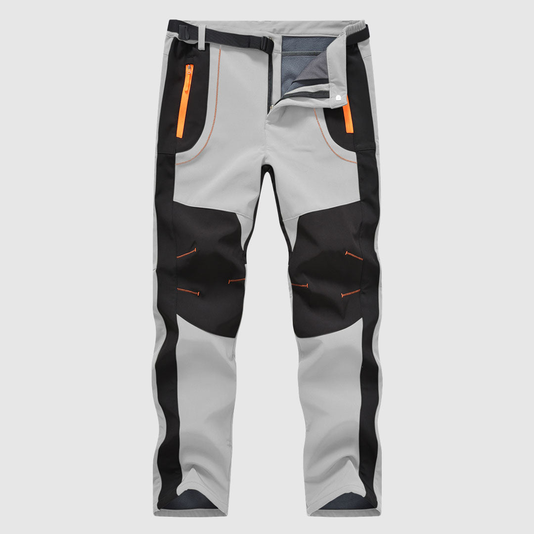 Men's Water-Resistant Fleece-Lined Snow Ski Pants, front view