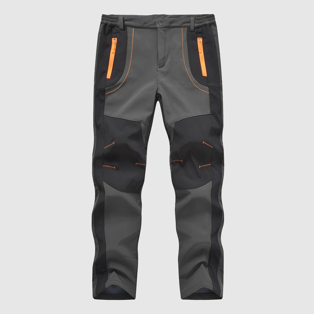 Men's Water-Resistant Fleece-Lined Snow Ski Pants, full-length view