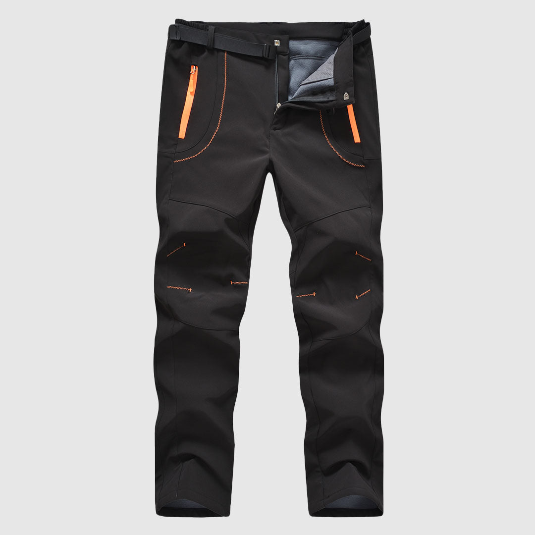 Men's Water-Resistant Fleece-Lined Snow Ski Pants, detail view