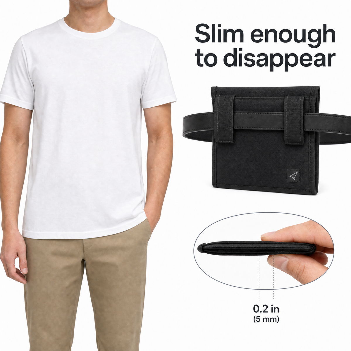 Hidden 3-in-1 Travel Pocket