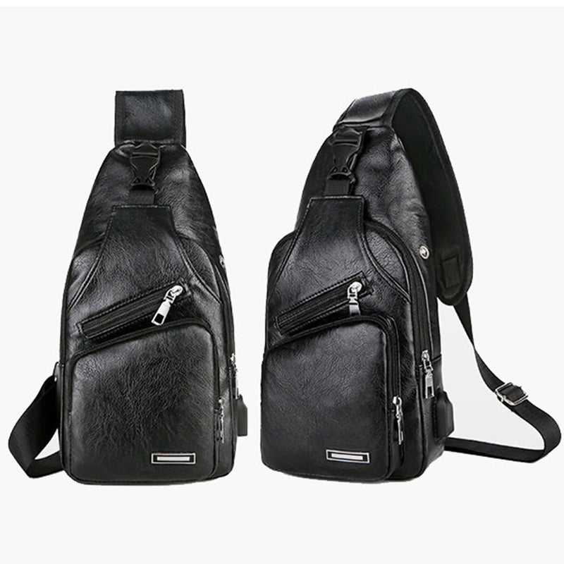😎Men's Multifunctional High Quality Leather Chest Bag