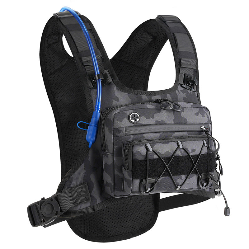🔥50% OFF🔥Front & Back Cycling Vest Pack for Men – Hydration Ready, 3L Storage, Breathable Mesh 🏃