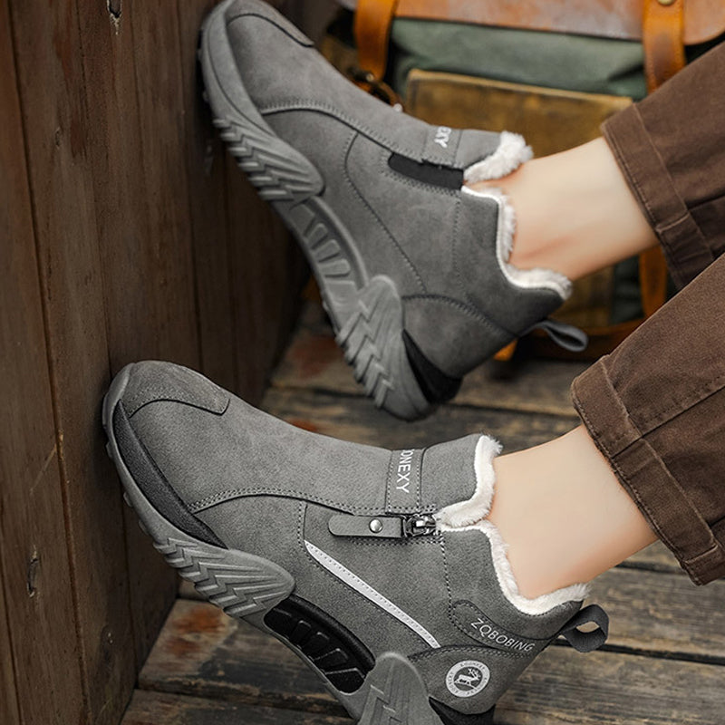 Men's Warm Fleece-Lined Winter Ankle Boots